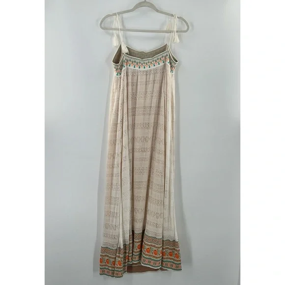 Anthropologie NWT Cecilia Prado Augusta Tasseled Maxi Dress size Large - Picture 4 of 10
